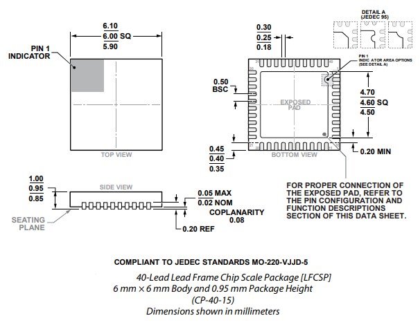 機械製圖 - Analog Devices Inc. AD411x低功耗24位元Σ-Δ ADC